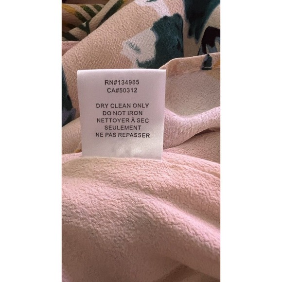 For Love and Lemons Pina Colada Tropical Print Floral Peach Pink Romper Size L - Picture 8 of 9